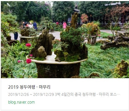 2019 청두여행 - 네이버 블로그