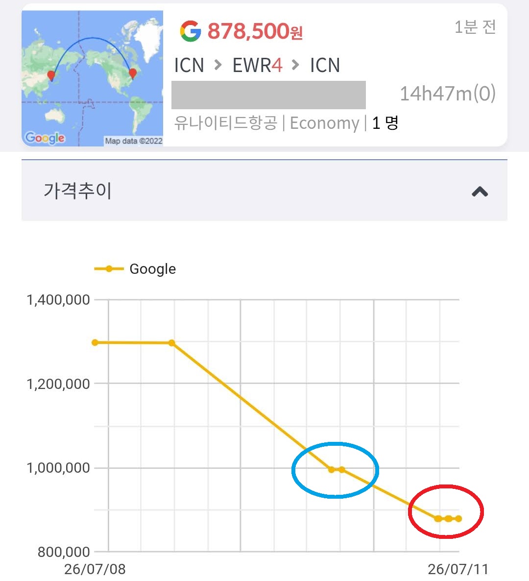 유나이티드항공 서울 뉴욕 직항 왕복 87만원