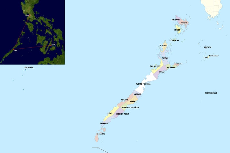 팔라완 지도