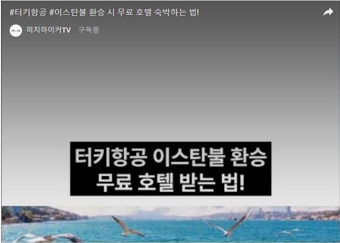 터키항공 이스탄불 환승 무료 호텔 받는 법! - 히치하이커TV