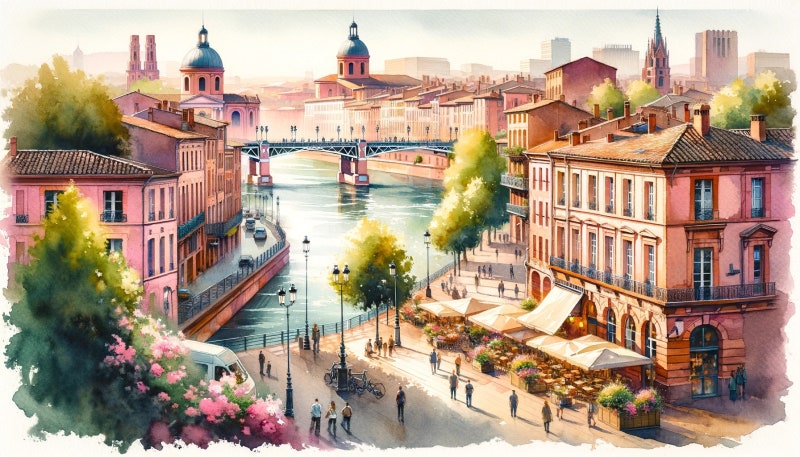 챗GPT가 그린 툴루즈 풍경