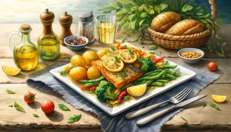 챗GPT가 그린 포르투갈의 생선 요리