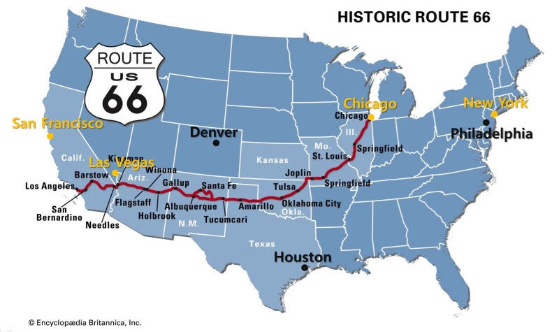 미국 일주 항공권을 이용한 U.S. Route 66 여행